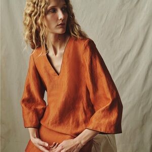 Terracotta mini caftan